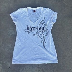 Harley Davidson Women’s White Shirt